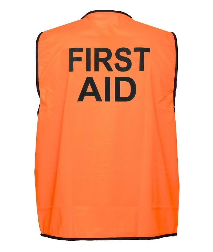 hi-vis-day-only-FIRST-AID-safety-vest-YELLOW-mv117.