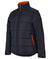 3acj JB's contrast puffer jacket Black/Light Blue Work uniform - Outdoor-Activewear