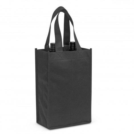trends-collection-double-wine-tote-carry-bag-reusable-107681-black-logo