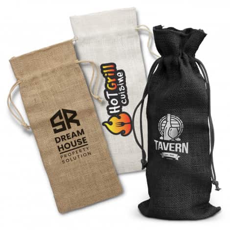 trends-collection-jute-single-bottle-wine-bag-carrier-122387-natural-black-white-gift-client-staff
