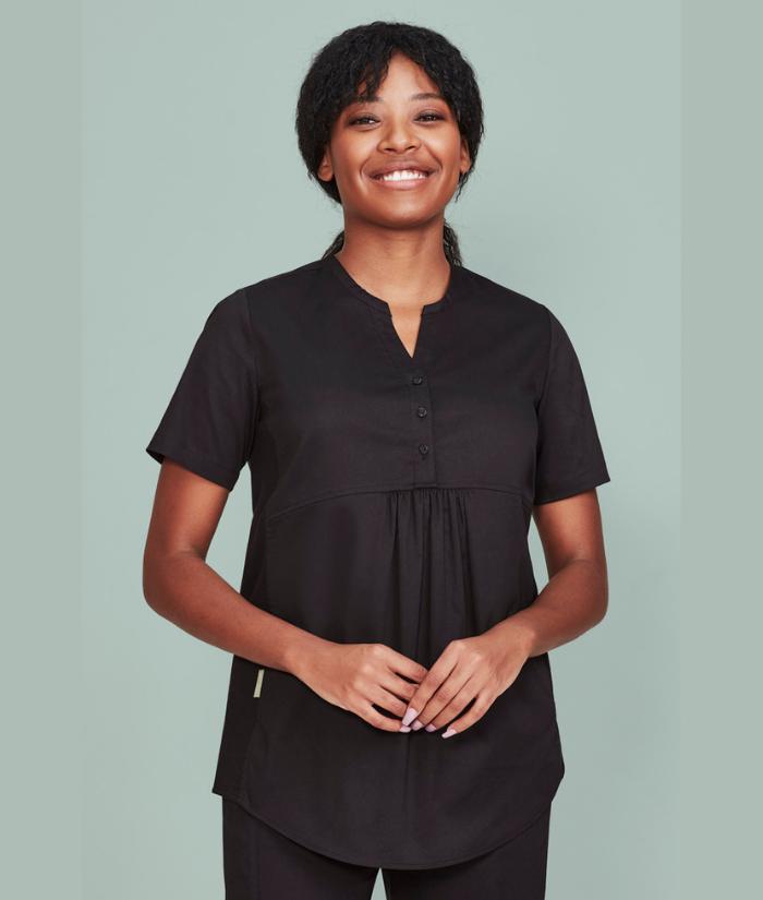biz-care-rose-scrub-top-CST243LS-maternity-pregnancy