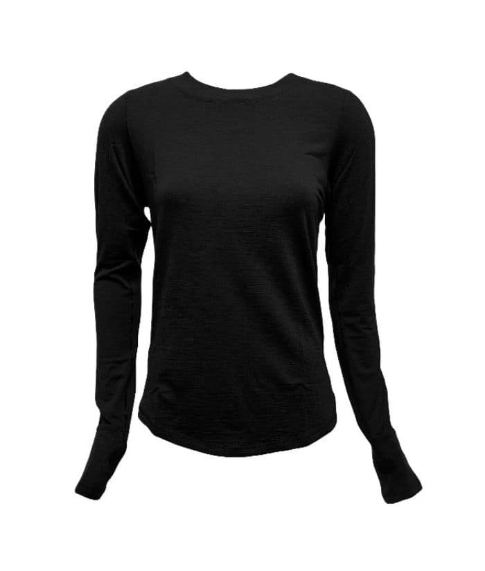 TM21WBLK-black-thermatech-merino-womens-top-base-layer-crew-neck-long-sleeve