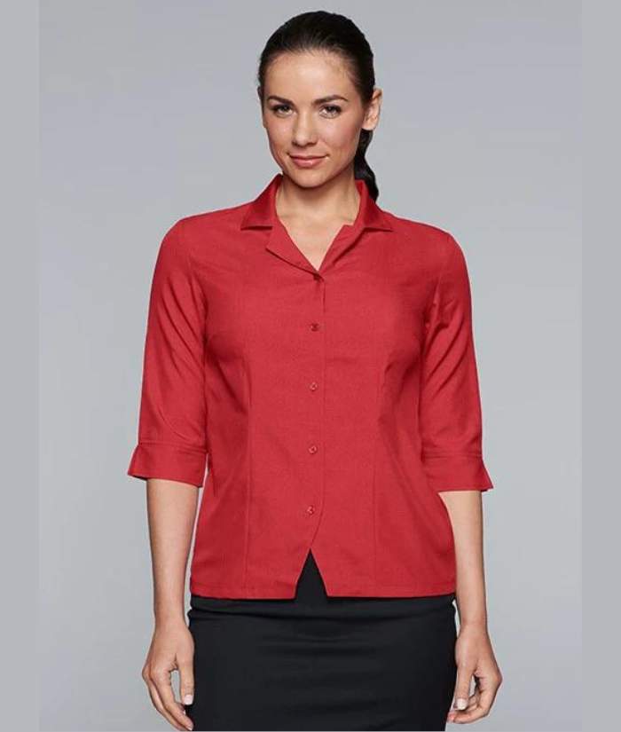 aussie-pacific-lady-springfield-34-sleeve-shirt-2904s-red
