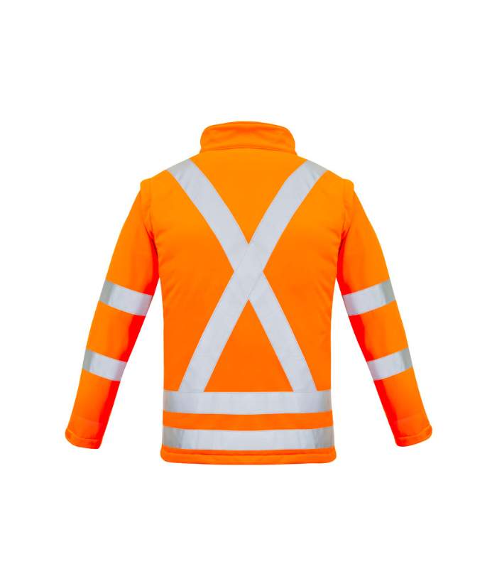 Syzmik-Womens-Hi-Vis-NSW-Rail-X-Back-Softshell-2-in-1-Jacket-orange-zj770