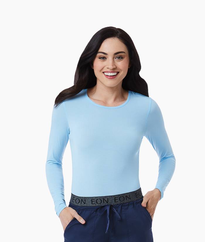 Maevn Uniforms Women's Long Sleeve Antimicrobial Solid Underscrub T-Shirt