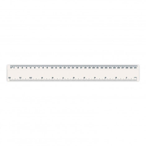 trends-collection-30cm-plastic-ruler-cm-inches-100422-black-white
