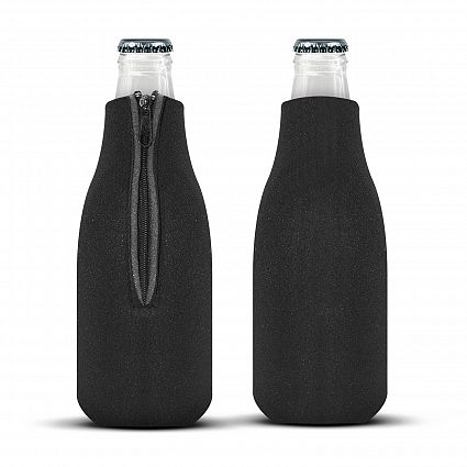 Cross Body Bag Bottle Holder  Black - Brew Buddy Neoprene