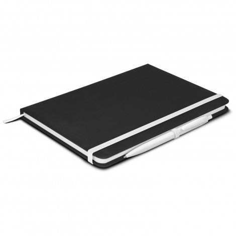 Omega Black Note Book with Pen