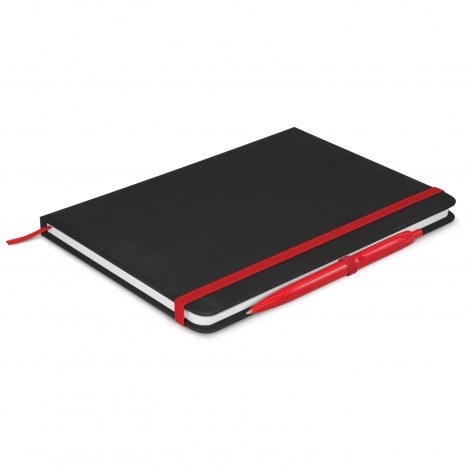 Omega Black Note Book with Pen