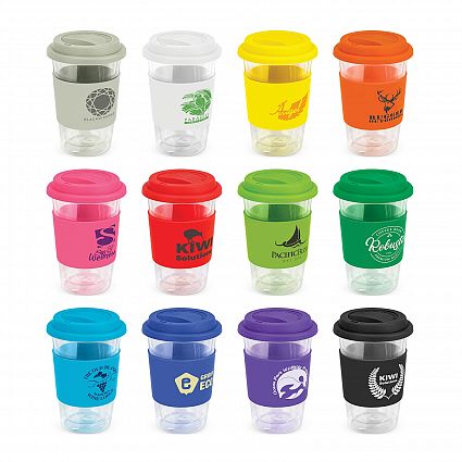 Double Wall Glass Cup With Silicone Lid