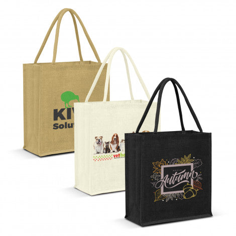 Lanza Jute Tote Bag - Colour Match - BrandwearNZ Wholesale