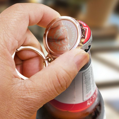 Ring Bottle Openers - Chrome - Size Options