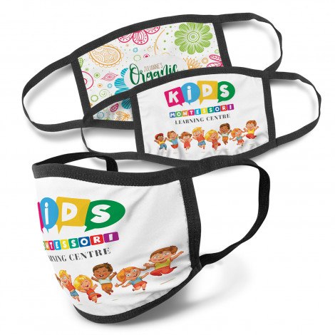 Reusable 3-Ply Cotton Face Mask - Kids &amp; Adults