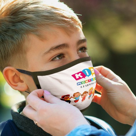 Reusable 3-Ply Cotton Face Mask - Kids &amp; Adults