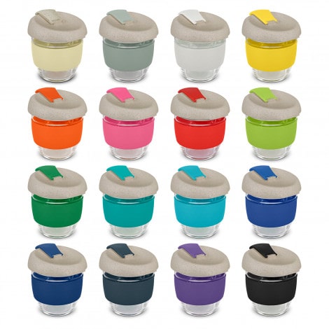 Stellar Natura Reusable Glass Coffee Cup - 250ml &amp; 350ml