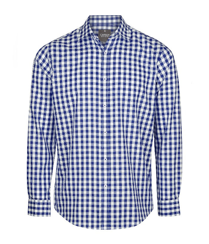 Degraves Royal Oxford Check Mens L/S Shirt