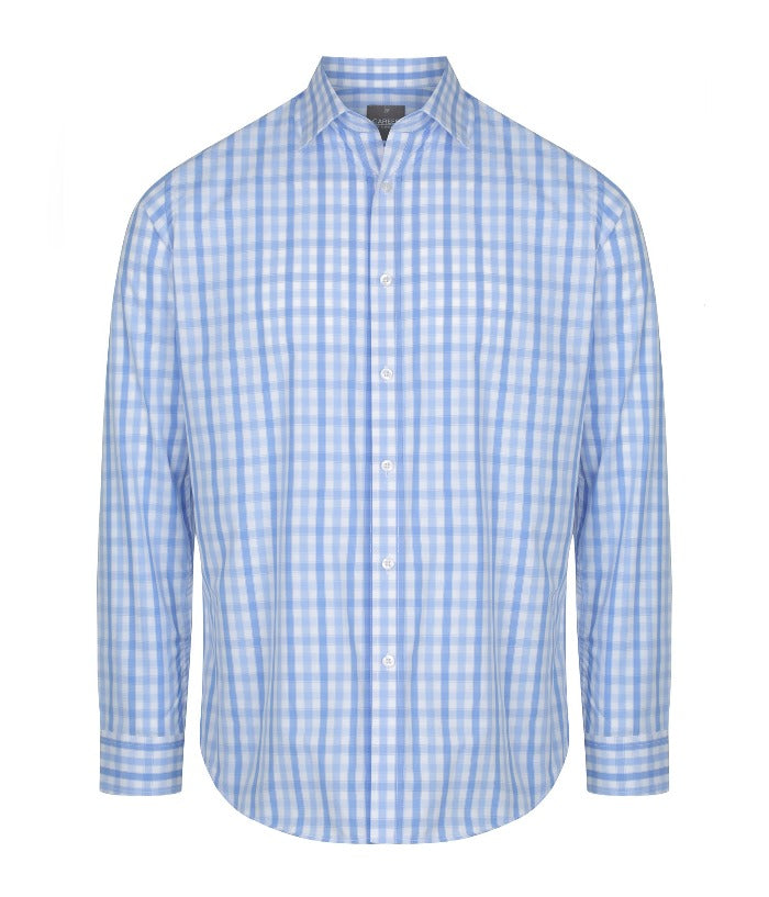 Foxton Tonal Check Long Sleeve Mens Shirt