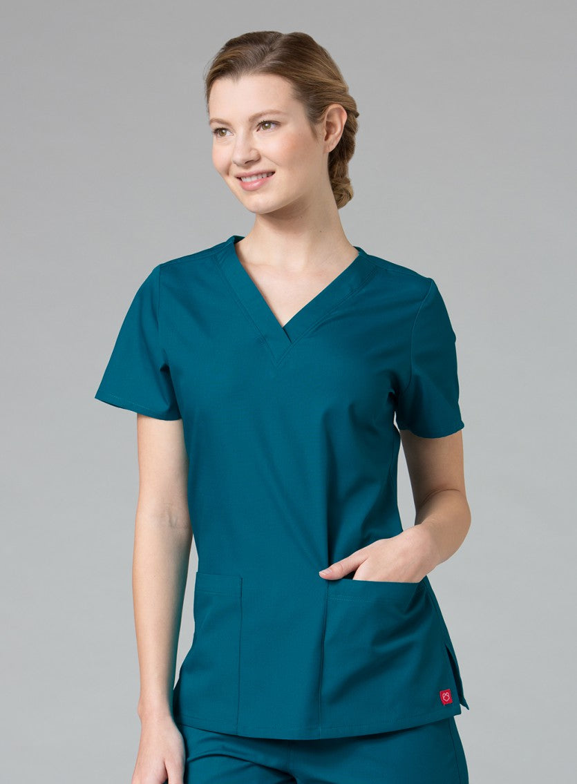 scrub-top-tops-eggplant-maevn-dentist-doctor-nurse-vets