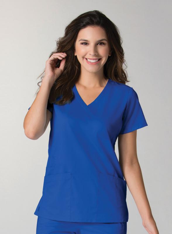Back Mesh Panel, V-Neck Scrub Top