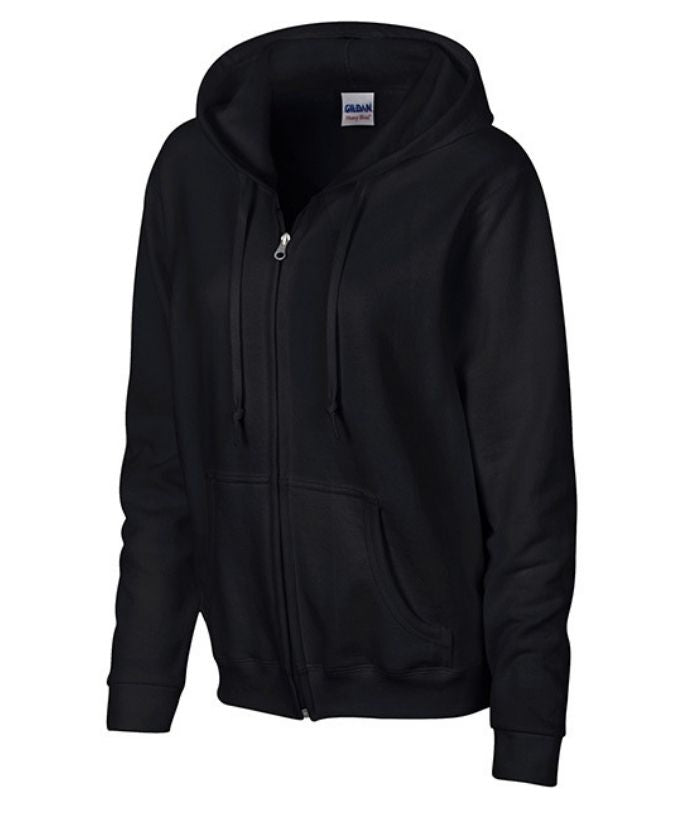 Gildan-ladies-semi-fitted-full-zip-hoodie-18600FL-leavers-builders-sports-teams-teamwear-bowls