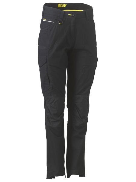Bisley Flex & Move Womens Stretch Cargo Utility Pants. Stone, 