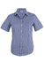 aussie-pacific-ladies-womens-short-sleeve-brighton-check-shirt-2909S