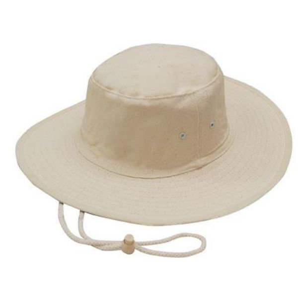 Canvas Hat with Chin Strap