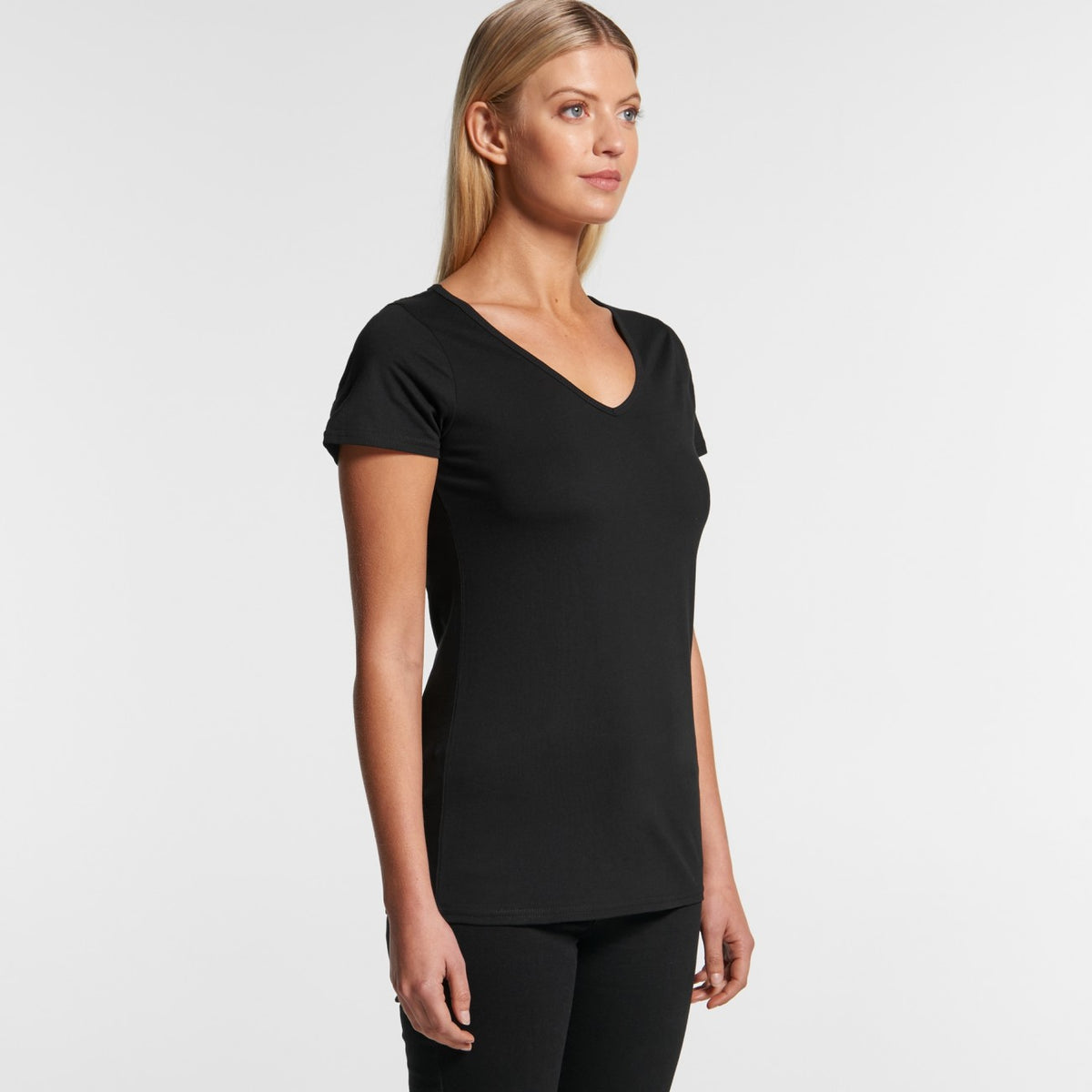 Womens Bevel V-Neck Tee