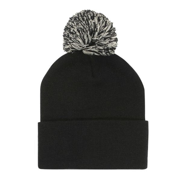 Acrylic Beanie with Pom Pom