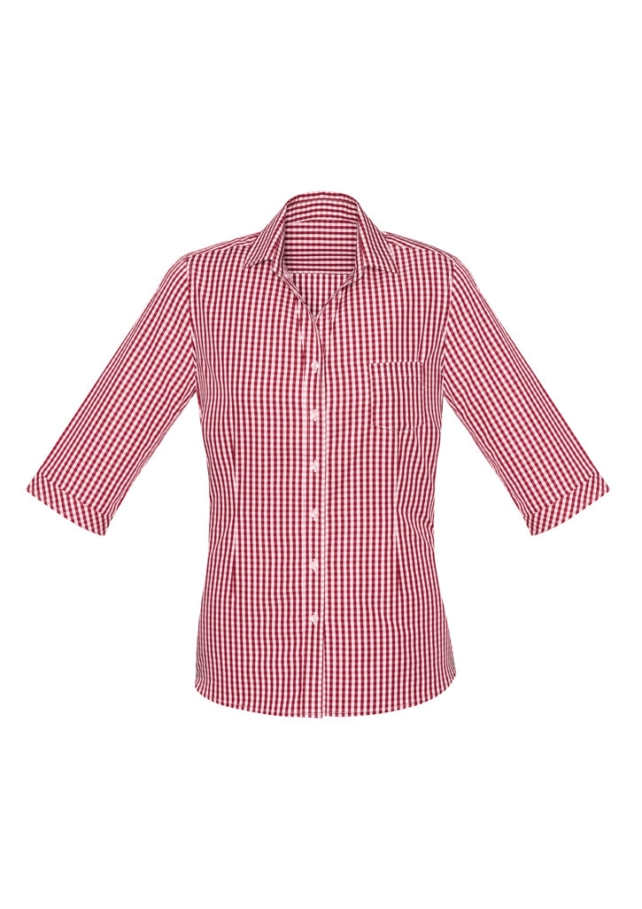 43411-biz-corporate-womens-springfield-cotton-3-4-sleeve-shirt-navy
