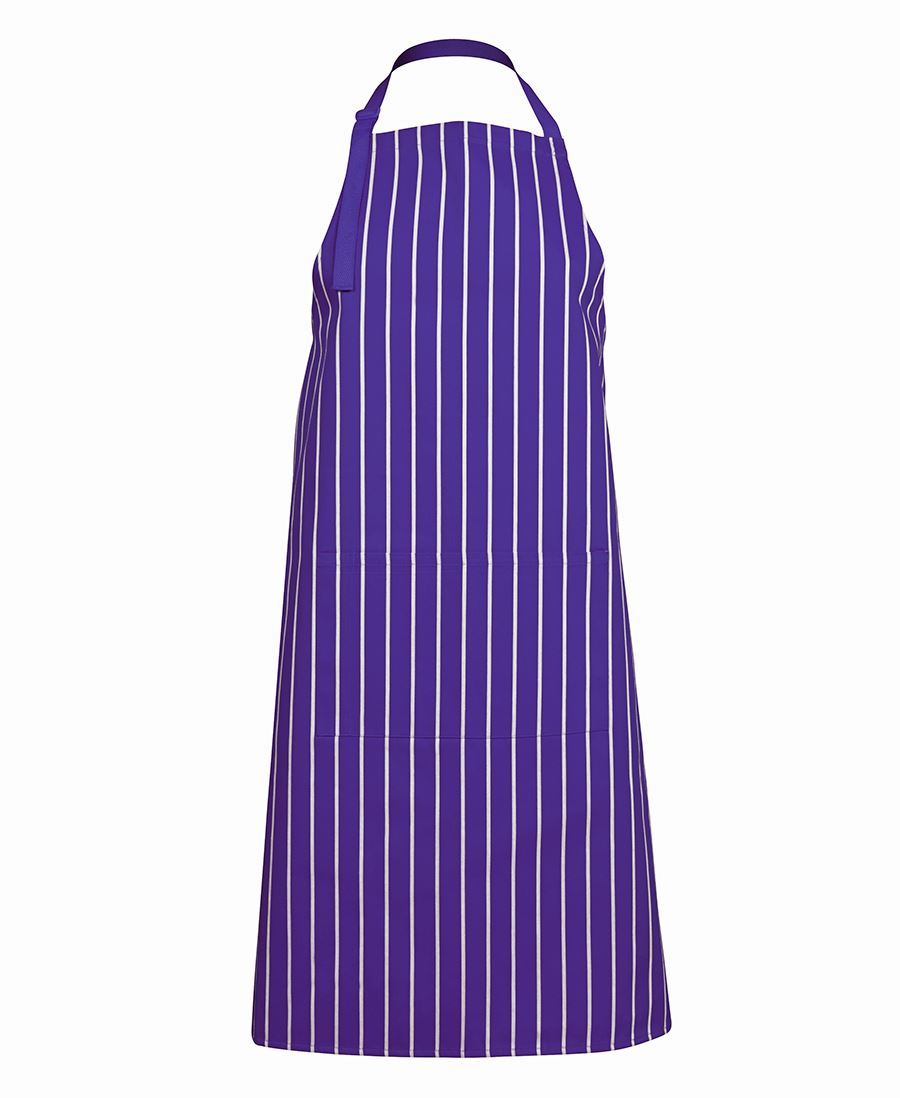 Bib Striped Apron - With Pocket