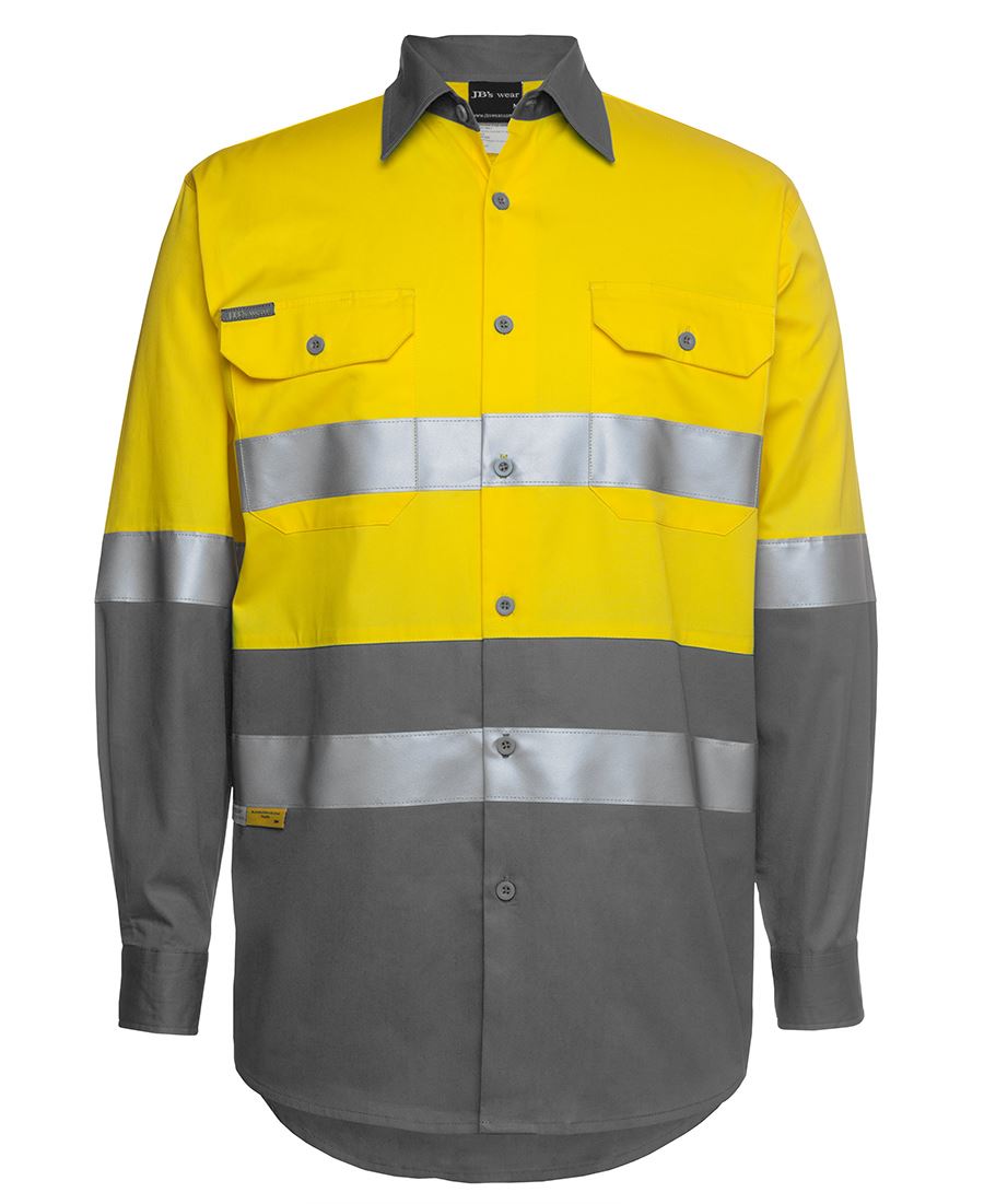 Hi Vis Long Sleeve, (D+N) 150G Work Shirt
