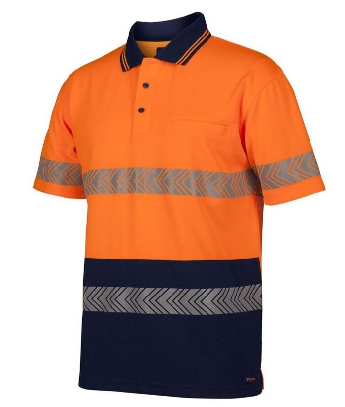 Hi Vis S/S Segmented Tape Polo