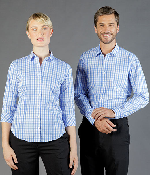 mens-check-long-sleeve-shirts-nz-Foxton Tonal Check Long Sleeve Mens Shirt-1711l