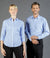 womens-check-3/4-sleeve-shirts-Foxton Tonal Check Long Sleeve Womens Shirt-1711wl