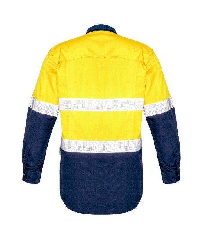 Mens Rugged Cooling Taped Hi Vis Spliced Shirt