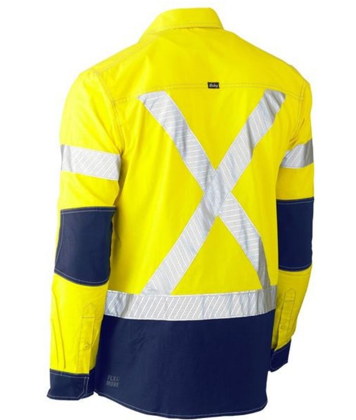 Flex &amp; Move Two Tone Hi Vis Stretch Utility Shirt