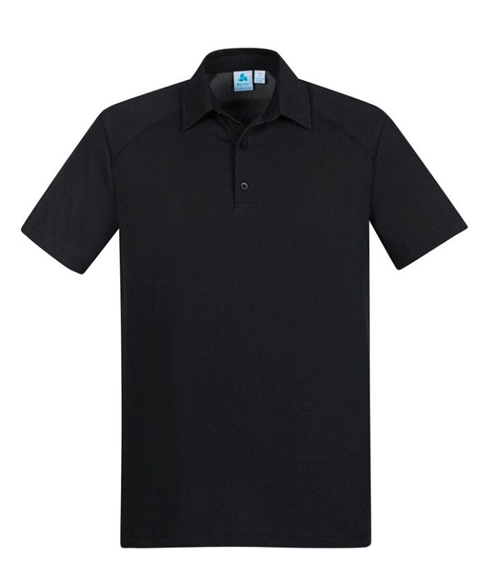 Biz Collection Byron Mens Short Sleeve Polo. Colour Steel Blue Style P011MS