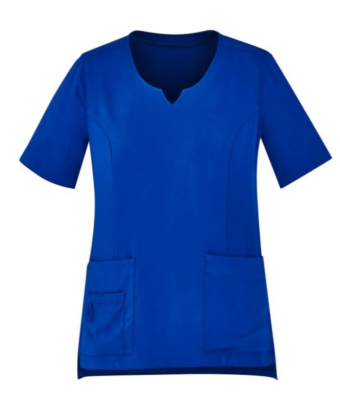 Womens Avery Tailored Fit Round Neck Scrub Top