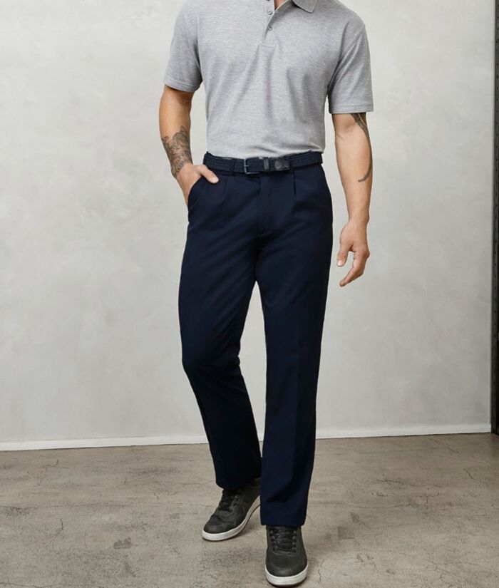 mens pant nz-Detroit Stout Pant. Colours: Black, Navy. Sizes: 92 -132  Code: BS10110S