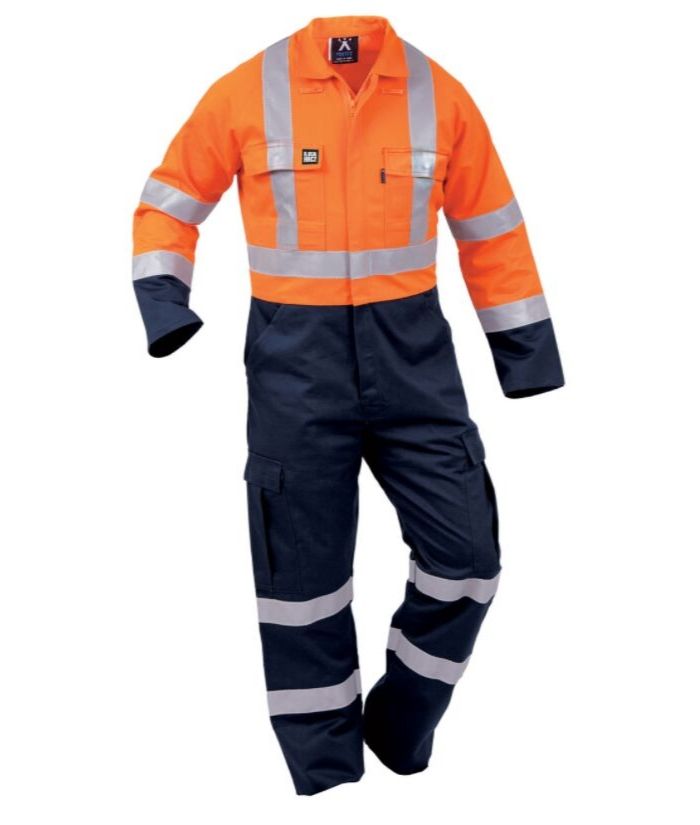 fire-retardant-arc-rated-8.6-overalls-linesmen-electricians-yellow-navy