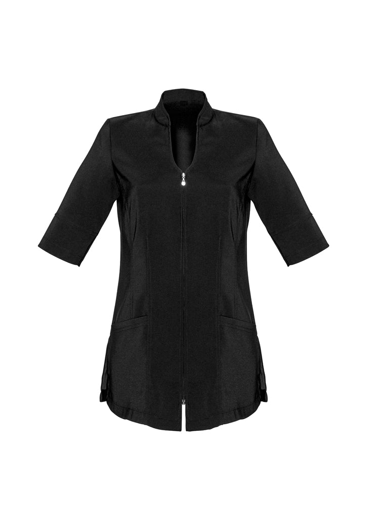    biz-collection-womens-ladies-bliss-tunic-H632L-BLACK-BEAUTY-THERAPY