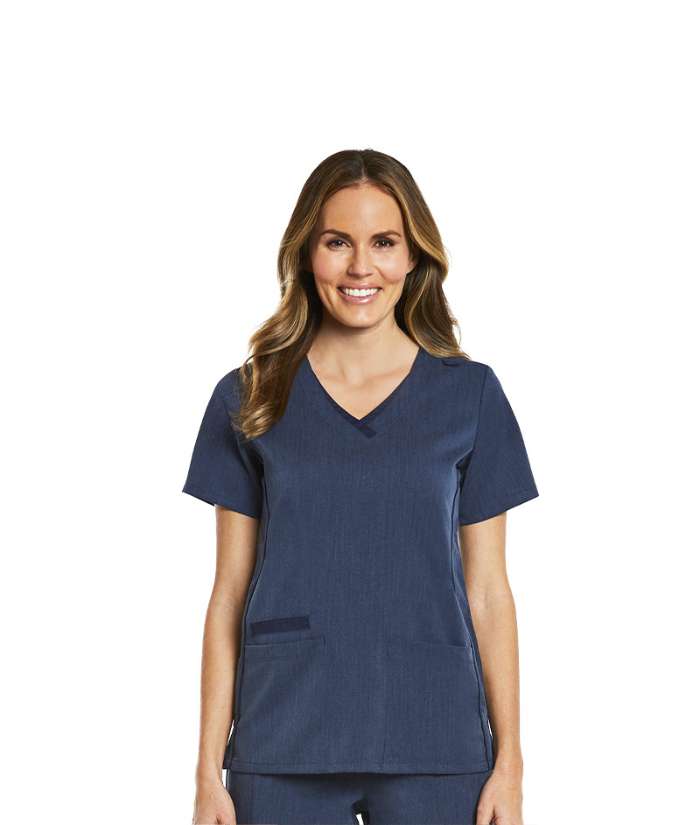 maevn-matrix-pro-double-v-neck-scrub-top-heather-grey-3901