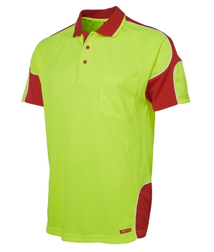 Hi Vis, Short Sleeve, Arm Panel Polo
