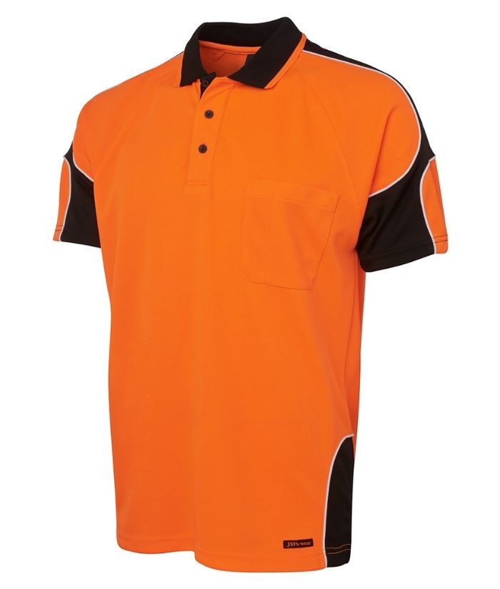 Hi Vis, Short Sleeve, Arm Panel Polo