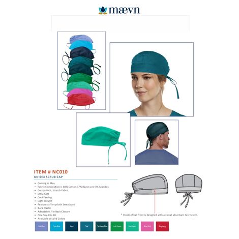 Maevn Unisex Scrub Cap