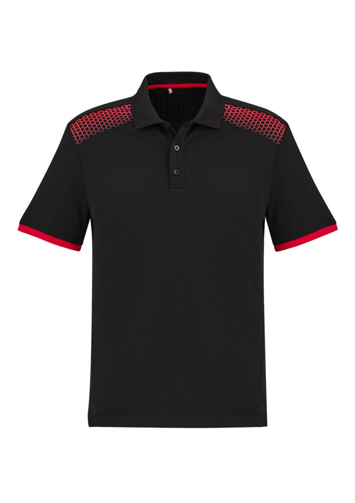 Mens Galaxy Polo-biz-collection-p900ms-black-red