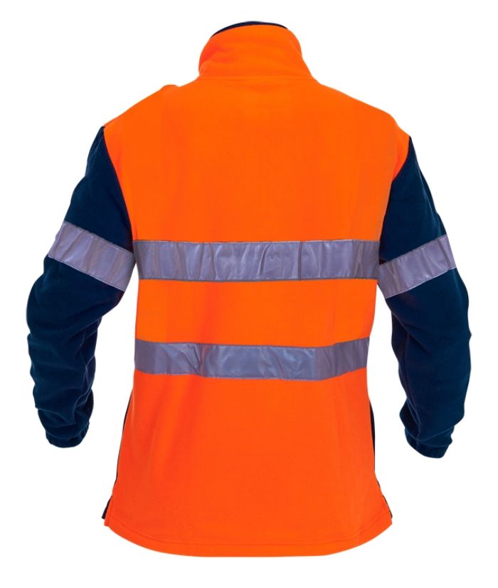 Hi Vis D/N, Hoop Tape, 1/2 Zip Polar Fleece