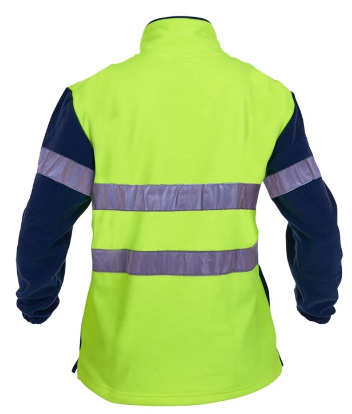 Hi Vis D/N, Hoop Tape, 1/2 Zip Polar Fleece