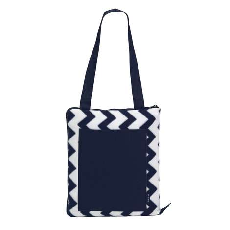 POOB-oasis-chevron-picnic-blanket-black-open